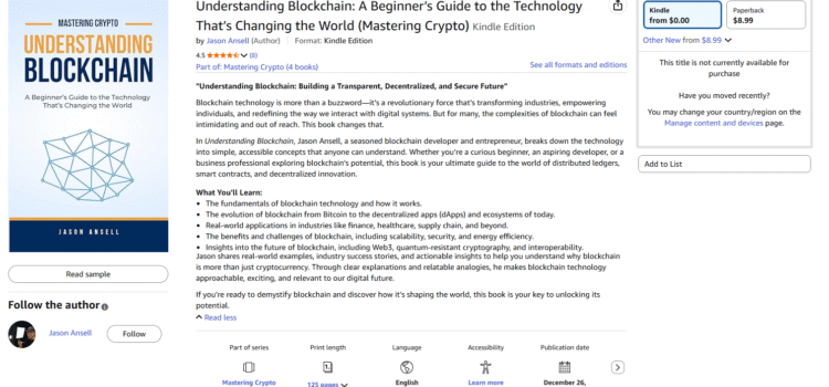 Featured Book Promo: Understanding Blockchain — Free on Kindle Oct 1–5