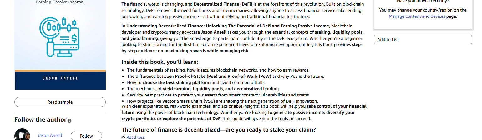 Free Book Promo: Understanding Decentralized Finance — Kindle Edition Free Until Oct 5