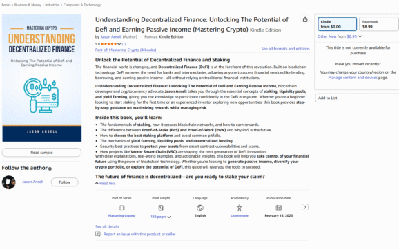 Free Book Promo: Understanding Decentralized Finance — Kindle Edition Free Until Oct 5