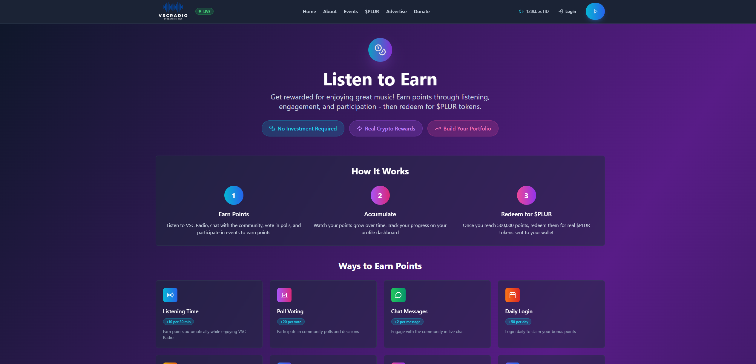 Big Update: VSC Radio Launches “Listen-to-Earn” — Get Paid to Enjoy Great Music